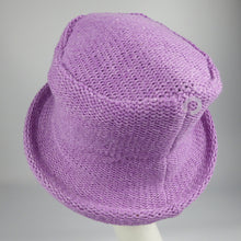Load image into Gallery viewer, lilac wool and silk designer brim hat 3