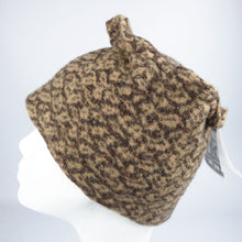 Load image into Gallery viewer, chocolate mocha print felt wool designer hat 2