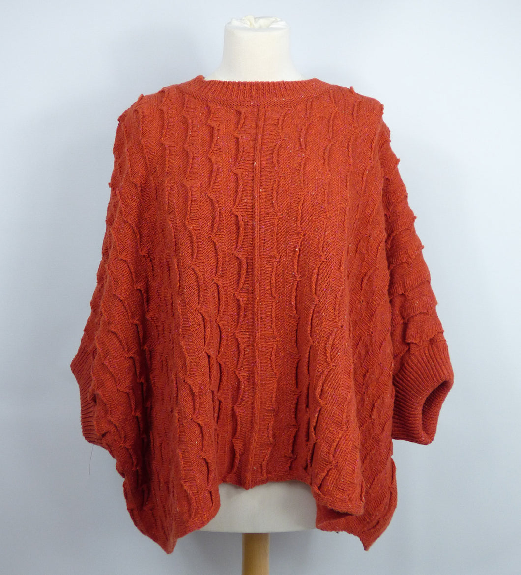 Designer Lambswool Sweater Poncho