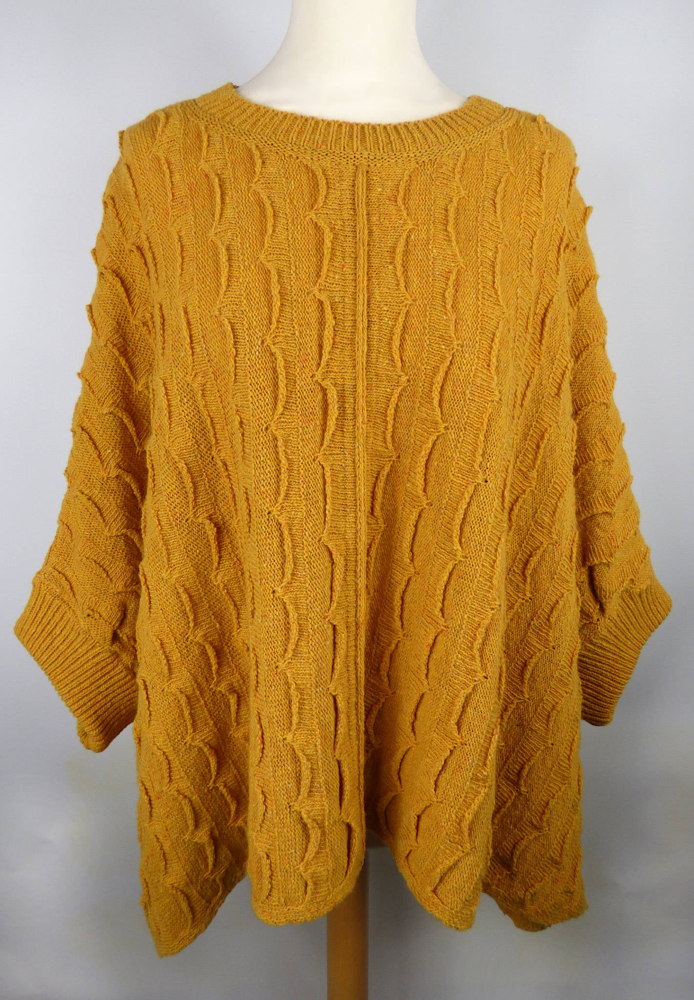 Yellow poncho sweater new arrivals