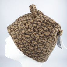 Load image into Gallery viewer, chocolate mocha print felt wool designer hat 2
